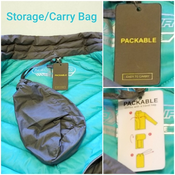 🆕️ ZeroXposur Women's Large Grey Down Vest 20379 - Picture 6 of 8